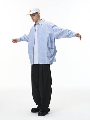 Liber Autumn Neutral wear Deconstructed tailoring Plaid Shirts