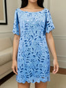 Lace Cutout Off-shoulder Mini&Short Dresses