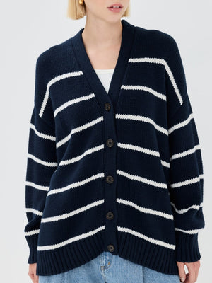 Liber Buttons Contrasting Colors Color Matching Cardigans