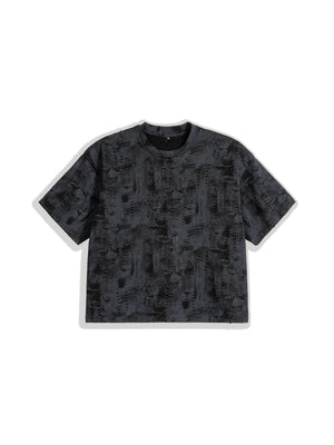 Loose-fit Cropped Denim Style T-shirts