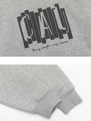 Letter Print Hooded Sweatshirts&Hoodies