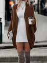 Loose-fitting Batwing Sleeves Knitted Sweaters Grace Daily Workplace Thickened Soft Knit Cardigan