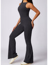Backless Wide-leg High Elastic Waist Slimming And Shaping Yoga Fitness Outdoor Jumpsuits/pants