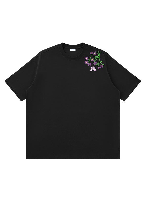 Butterfly Floral Printed T-shirts