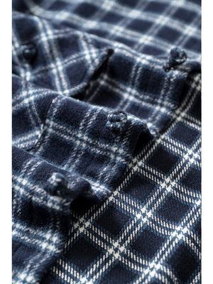 Liber Autumn Men's Button design Plaid Shirts