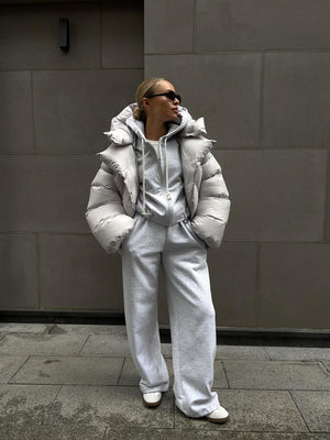 Trendy Puffer Jacket/Padded Coat - Street Style Short Hooded Puffer Jacket