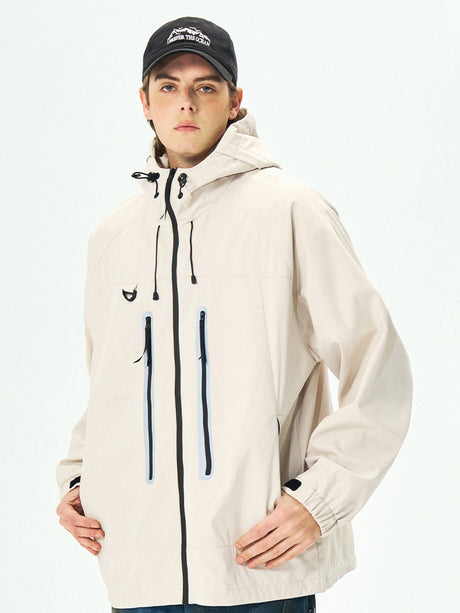 Outdoor Reflective On Foot Camping Mountain Climbing Hooded Windproof Jacket