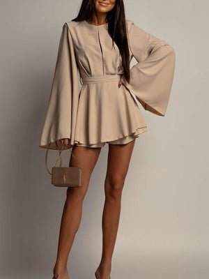 Stylish And Elegant Backless Fitted Waist Short Dress