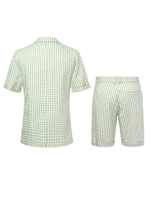 Light Business Leisure Plaid Suit Set 2-piece Sets