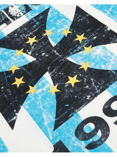 Mottled Stripes Cross T-shirts