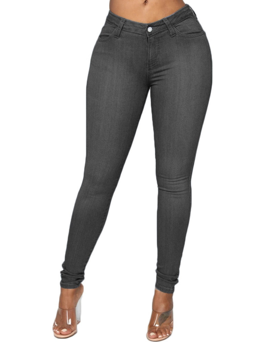 Pencil Pants Tight Fit Butt-lifting Style Jeans