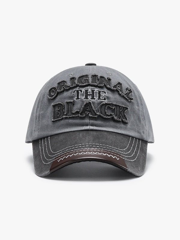 Distressed Embroidery Letter Baseball Caps