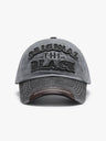 Distressed Embroidery Letter Baseball Caps