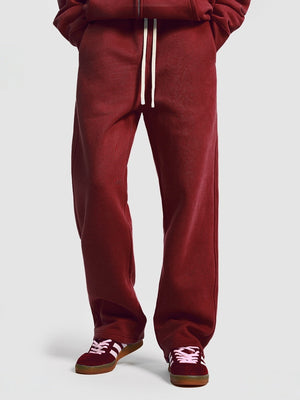 Solid Color All-match Plush Loose Hooded Hoodie Set