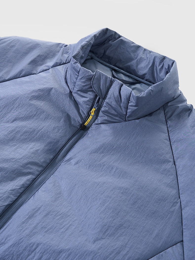 Water-repellent Sports Stand Collar Solid Color Windproof Cotton Jacket