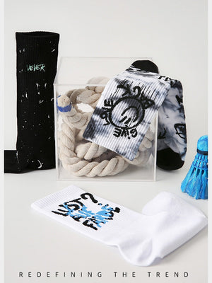 Chaussettes Tie-dye Graffiti Crew (lot de 3)