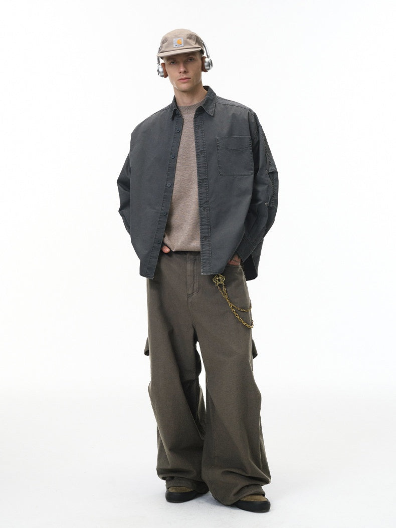 Liber Autumn Neutral wear Cargo Trousers