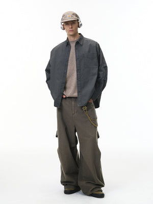 Liber Autumn Neutral wear Cargo Trousers