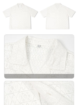 Liber Summer Men's Button placket Solid Color Shirts