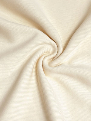 Women's Splicing Apricot Bow T-shirt