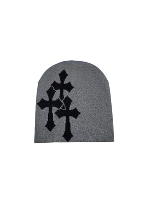 Cross Jacquard Hip Hop Windproof Beanies