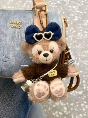 Schlüsselanhänger mit Plüschhasen-Schlüsselanhänger