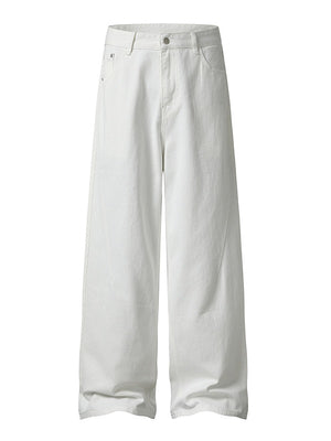 Versatile Straight-fit Wide-leg Pants