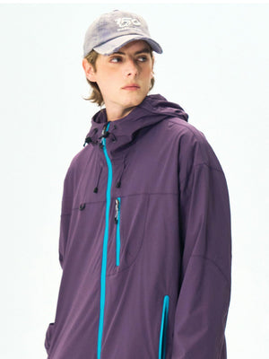 Outdoor Water Proof Loose All-match Hooded Sports Jacket