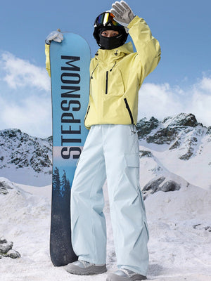 Outdoor Windproof Thickening Ski Water-repellent Keep Warm Cargo Trousers