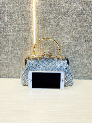 Liber Four Seasons ACC Rivet Diamond Shell Bag