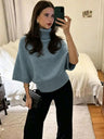 Autumn And Winter High-neck Loose Knit Sweater