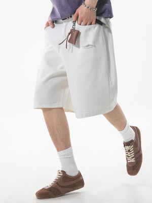 Hole Denim Five Points Shorts