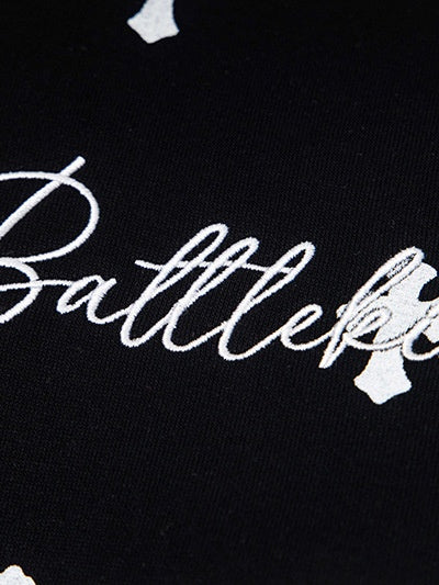 Gothic Alphabet Cross Full Print Hoodies