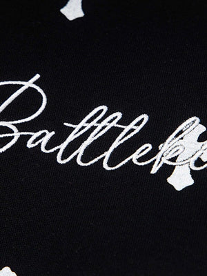 Gothic Alphabet Cross Full Print Hoodies