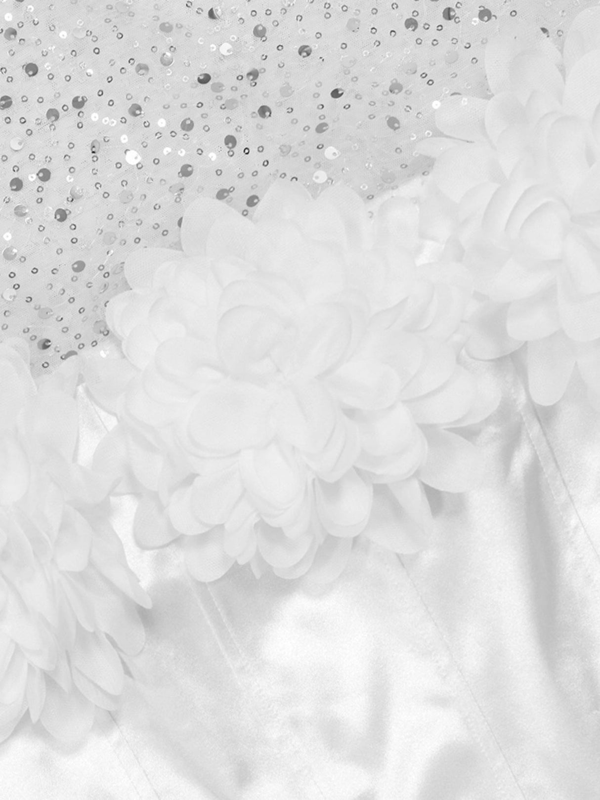 Robe de soirée à sequins et fleurs 3D, jupe en résille, robe moulante bustier maxi