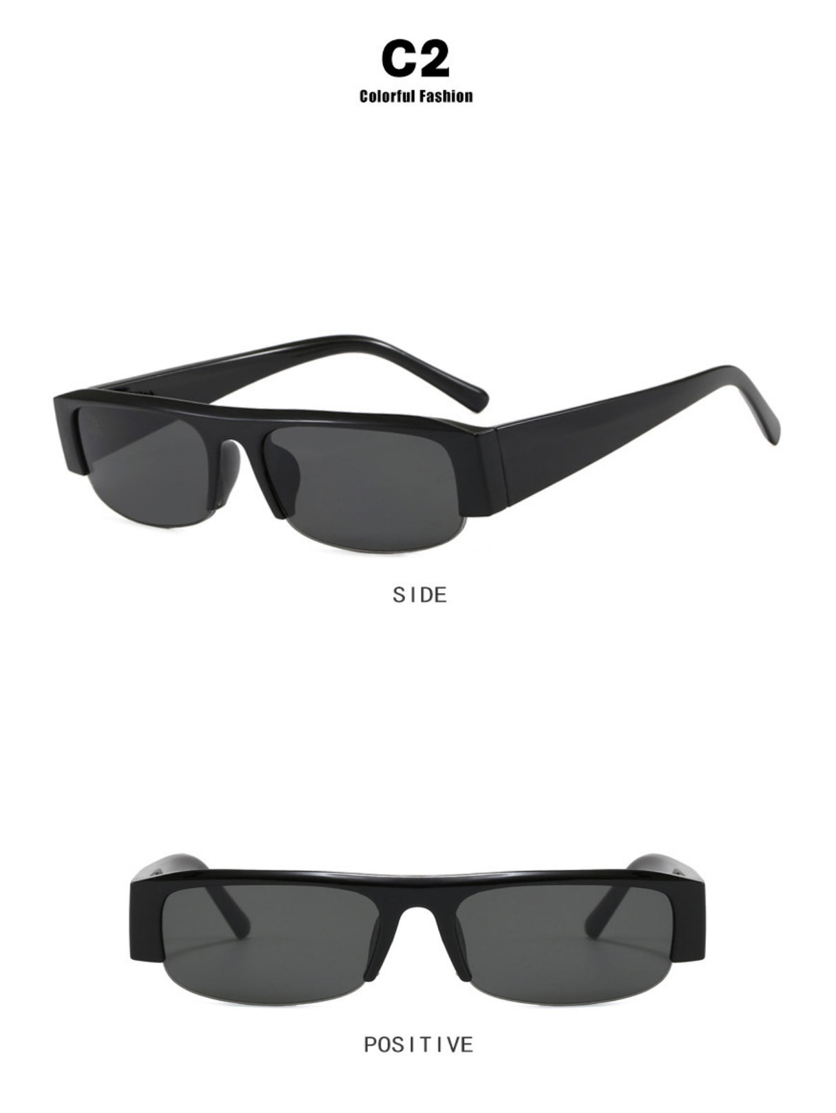 Full-frame Square Fashion Glasses