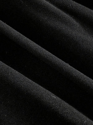 Black Metallic Embellished Spaghetti Strap Maxi Dress