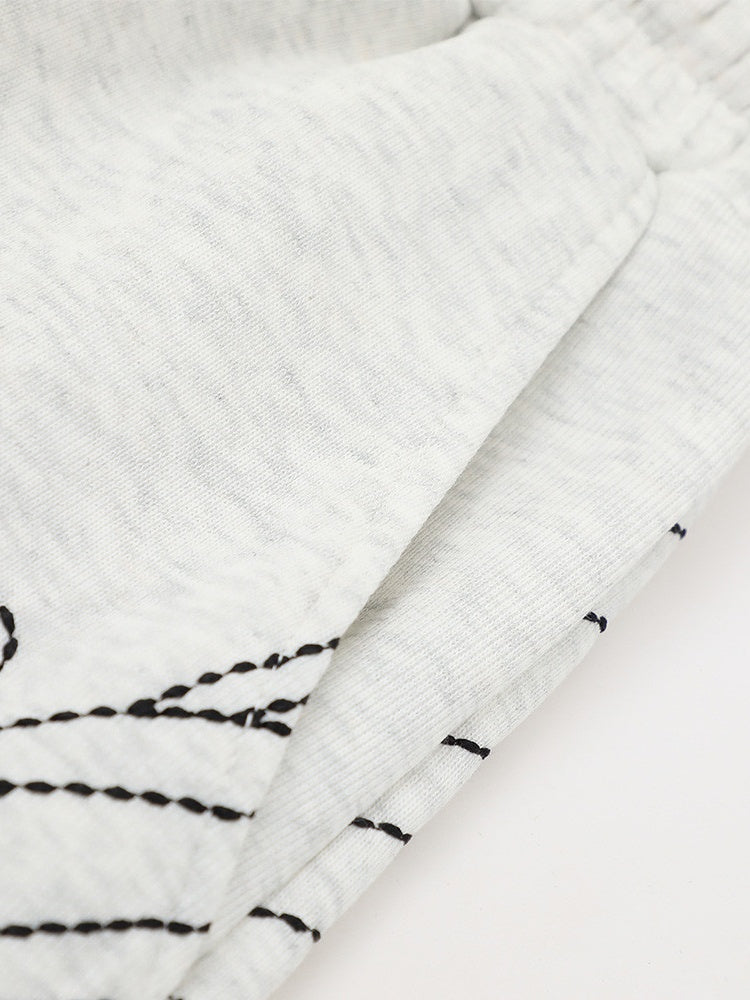 Line Embroidery Loose-fit Vibe Five Points Shorts