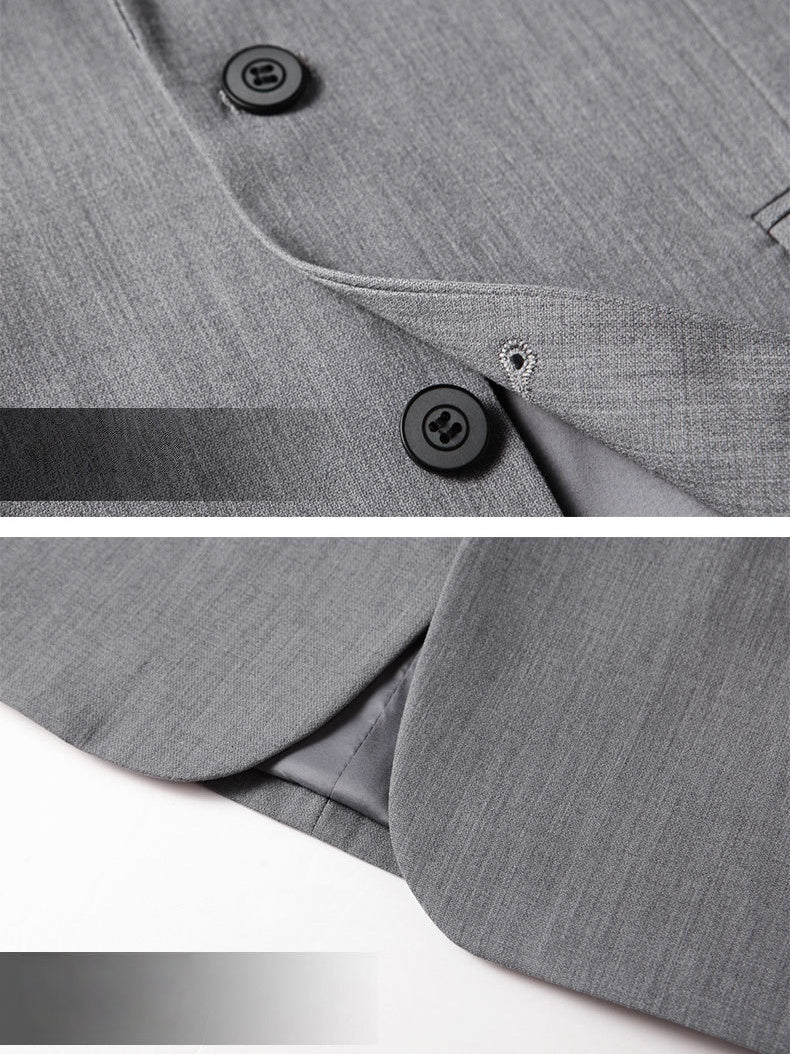 Acetic Acid Flax Business Non-iron Blazers