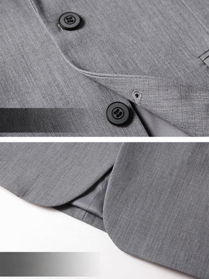 Acetic Acid Flax Business Non-iron Blazers