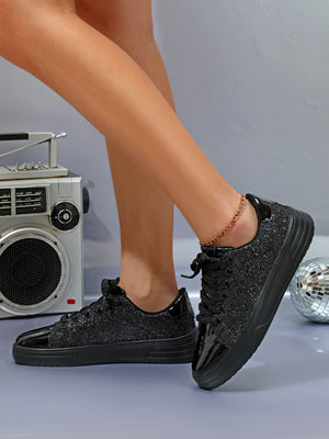 Sequined Women's Sneakers