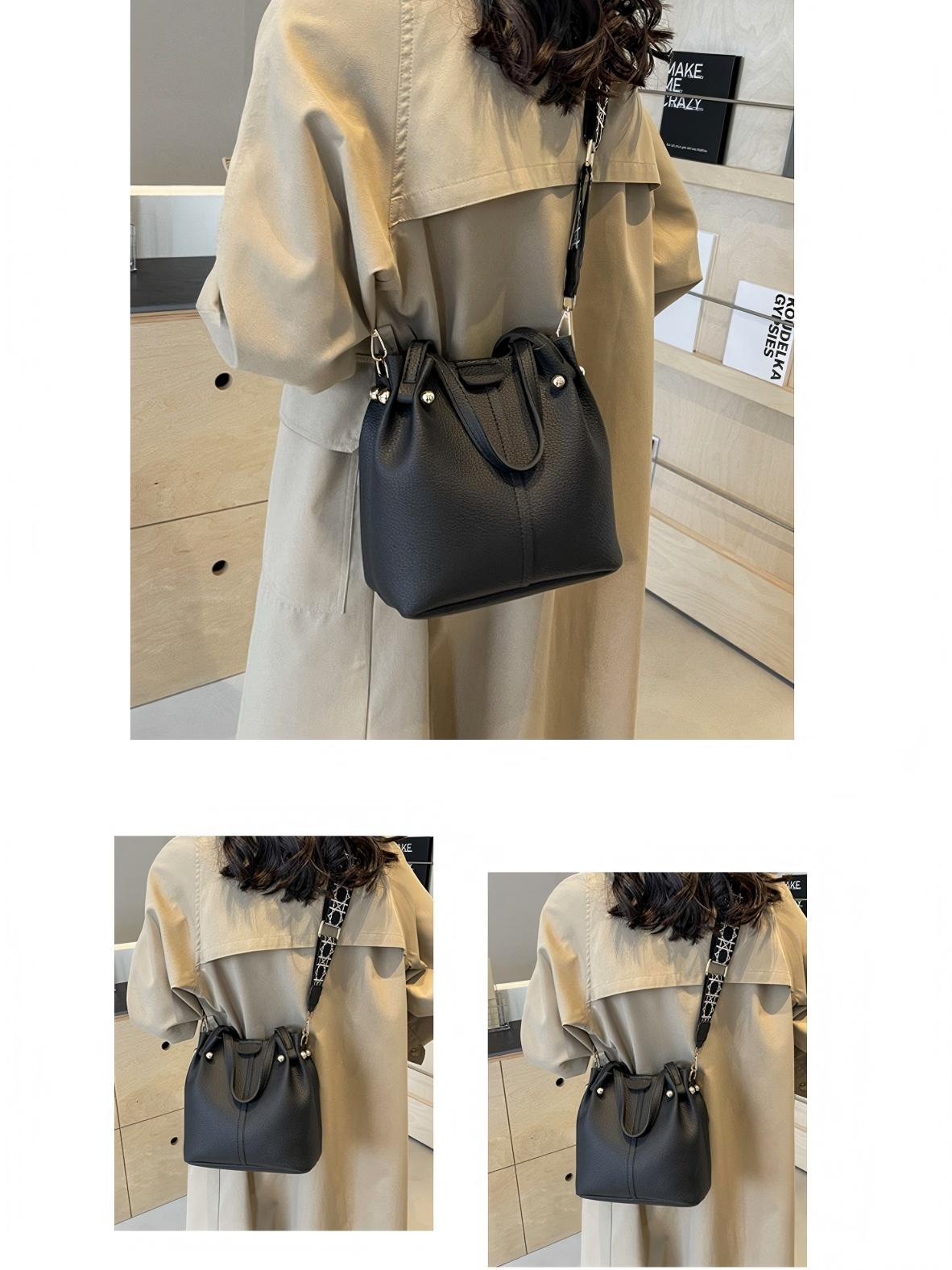 Metal Buckle Crossbody Bag