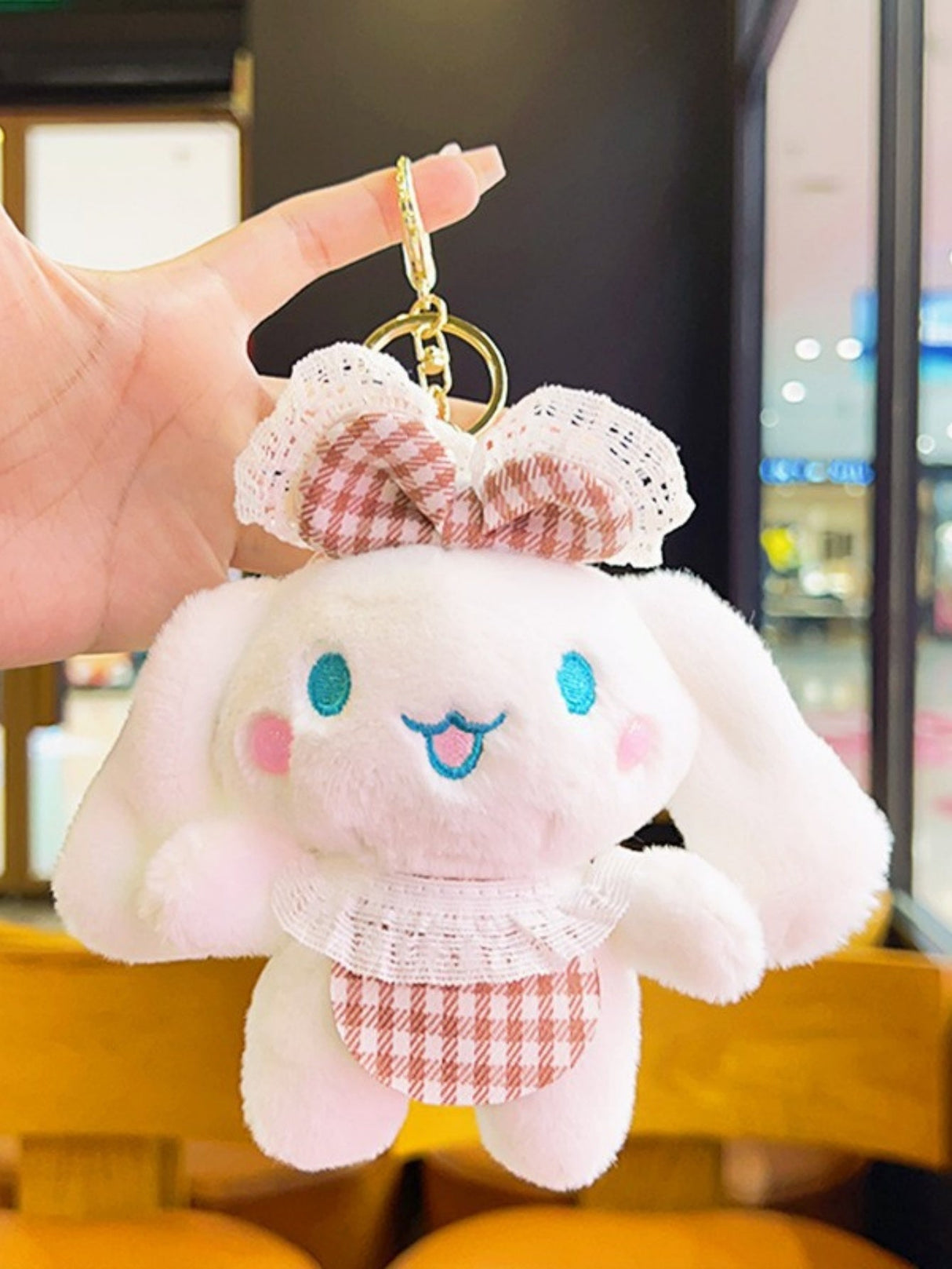 Plüschhasen-Schlüsselanhänger