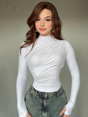 Liber Autumn Women's Pleated T-shirts