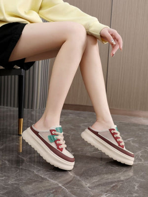 Colorblock Thick-soled Women's Casual Sports Shoes