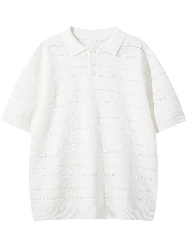 Retro Old Money Style Leisure Polo Shirts