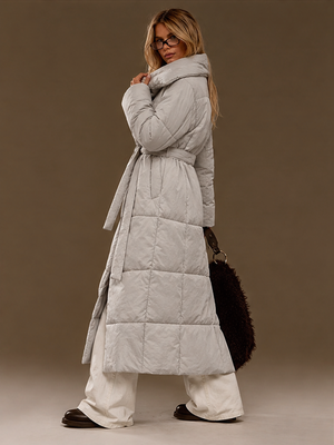 Loose-fitting, Casual, Warm, Long Stand-collar Cotton Coat/long Cotton-padded Jacket