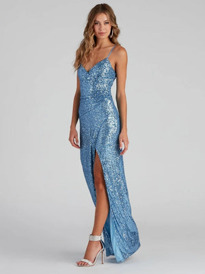 Liber Summer Women's Sequins Maxi Dresses