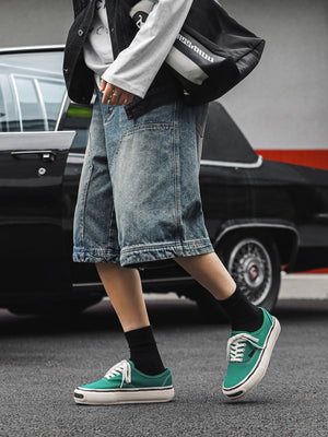 Color-blocked Canvas Shoes