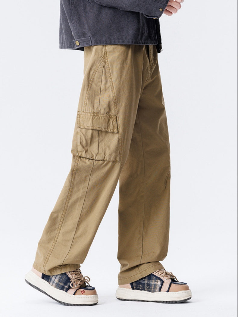 Distressed Patchwork Cargo Trousers